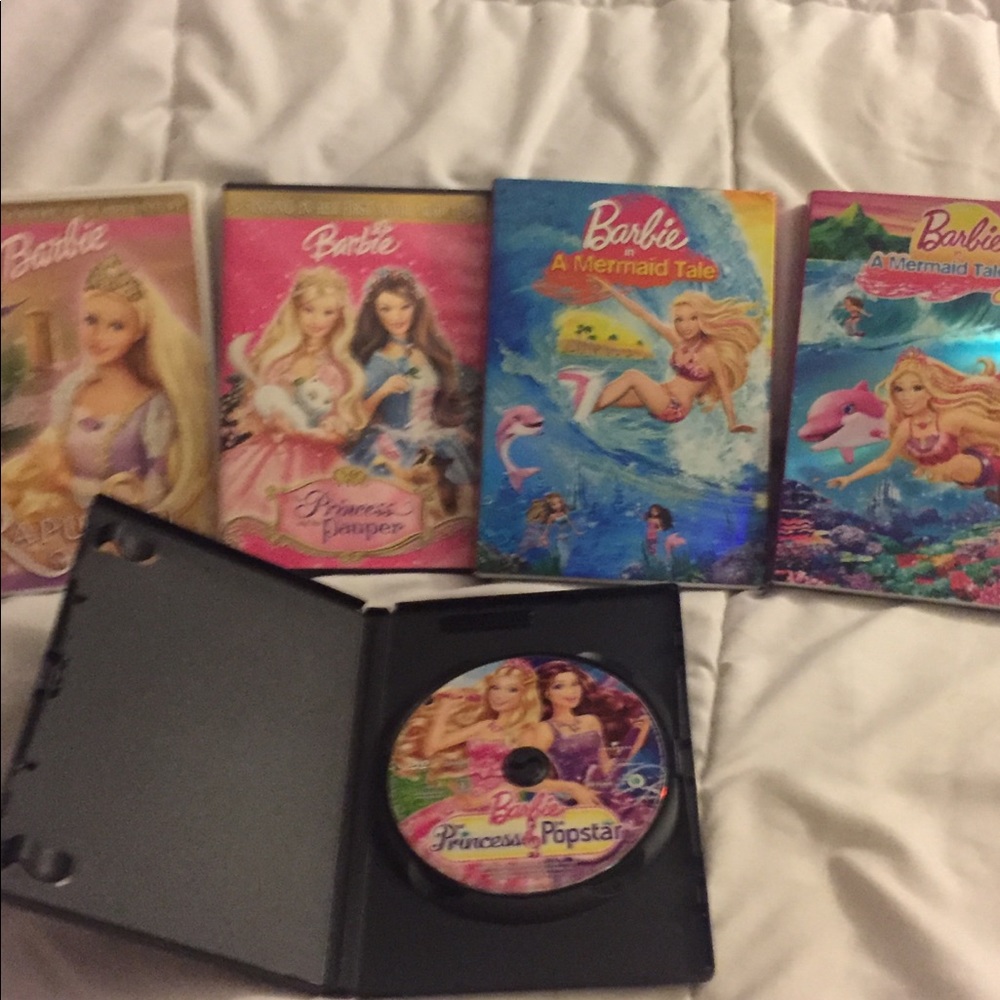 Lot of 5 Barbie Movies